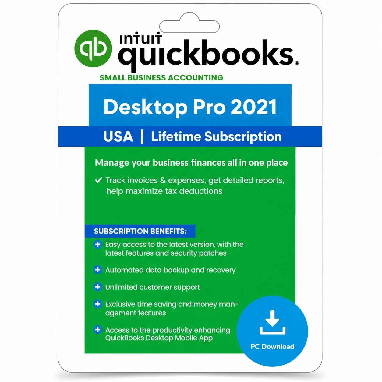 Quickbooks desktop Pro 2021 for windows– lifetime license – not a Subscription Quickbooks desktop Pro 2021 for windows– lifetime license – not a Subscription