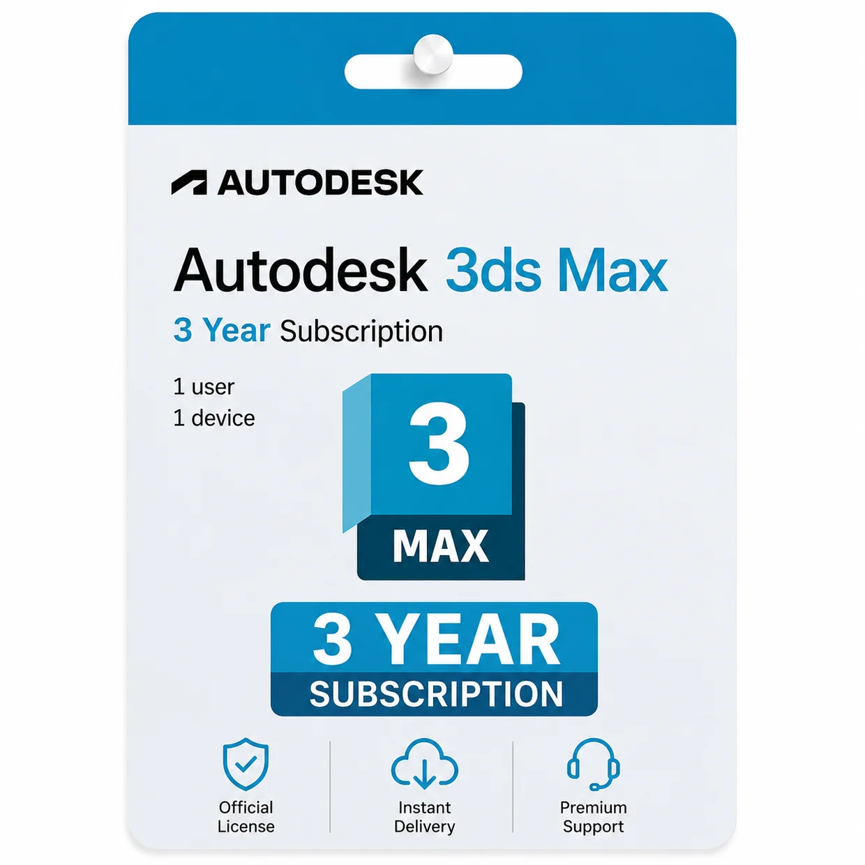 Autodesk 3ds Max – 3 Year Subscription Autodesk 3ds Max – 3 Year Subscription